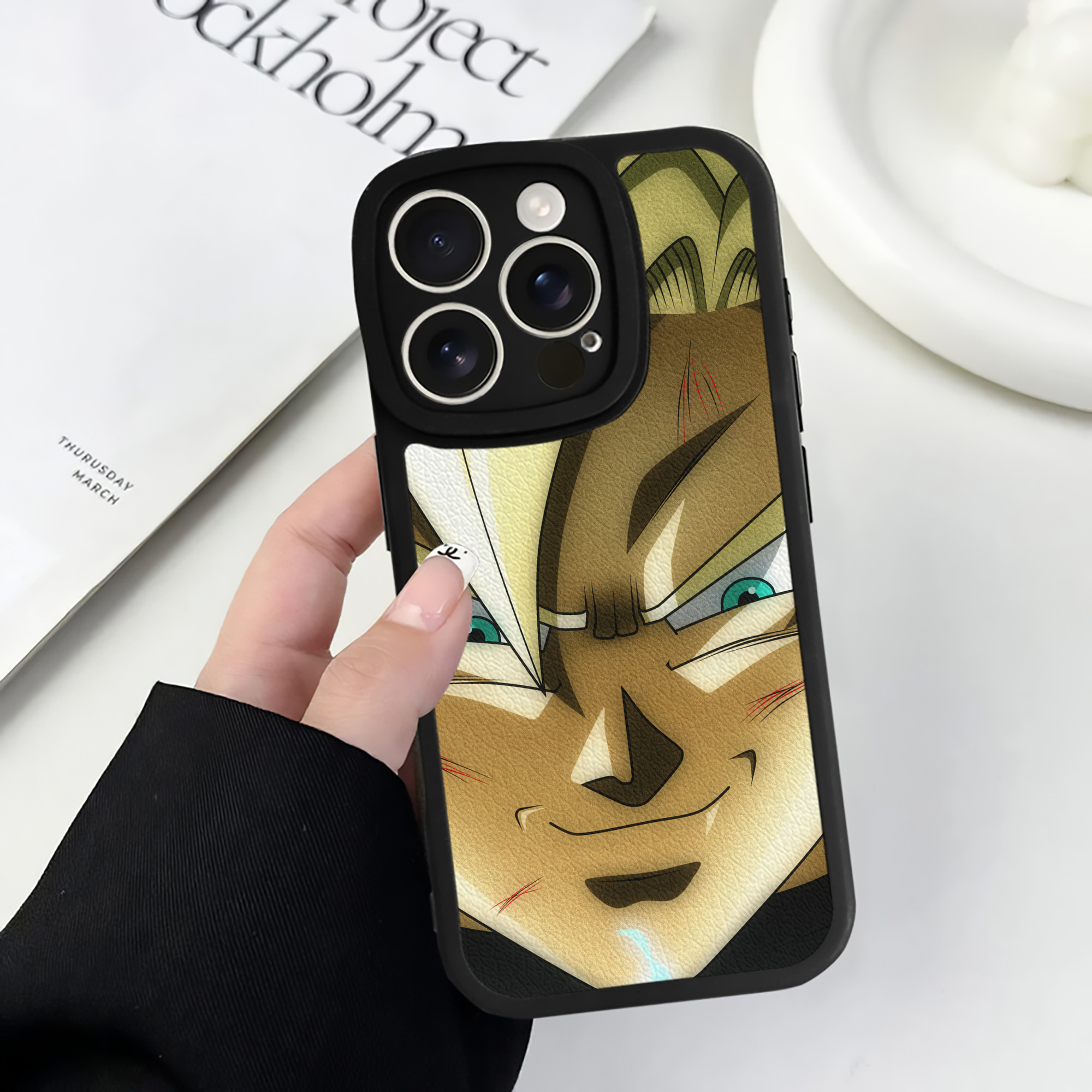 （画像用） ドラゴンボール DRAGON BALL 【iPhone 16シリーズ対応】シリコンスマホケース（レザー調） 材質：シリコン